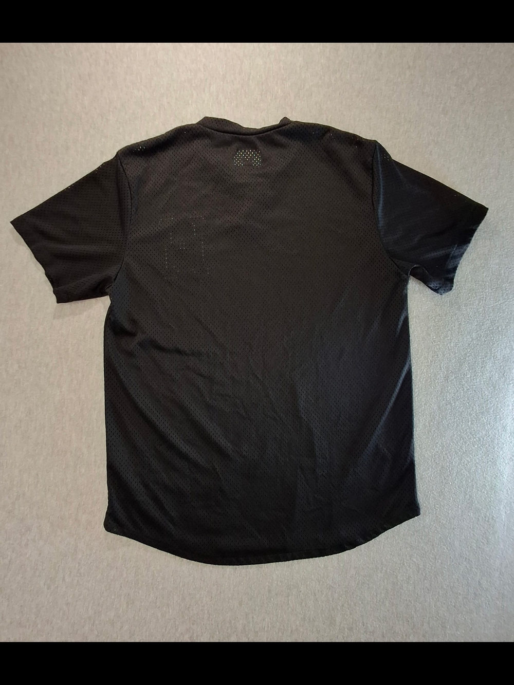 HUF Black Mesh Baseball Jersey with Light Blue H - Picture 8 of 8
